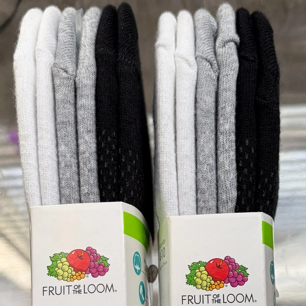 Fruit of the Loom Women's Cool Zone No Show Liners Size 4-10 ( 2Packs/12 Pairs)
